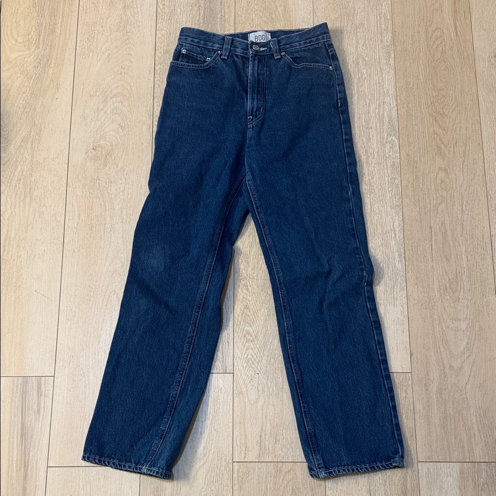 BDG Cowboy Jean Dark Blue Straight Leg Jeans Women’s Size 27